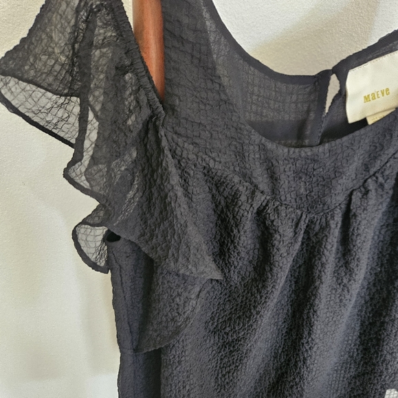 Anthropologie Maeve Open Shoulder Shirt - Picture 6 of 14